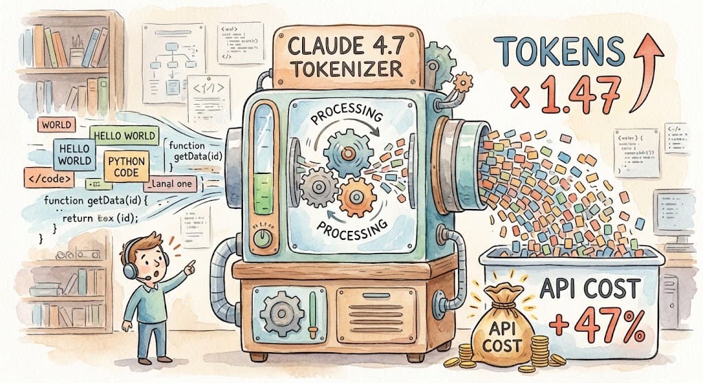 Claude 4.7 新 tokenizer 實測 — 開發者成本到底漲了多少?