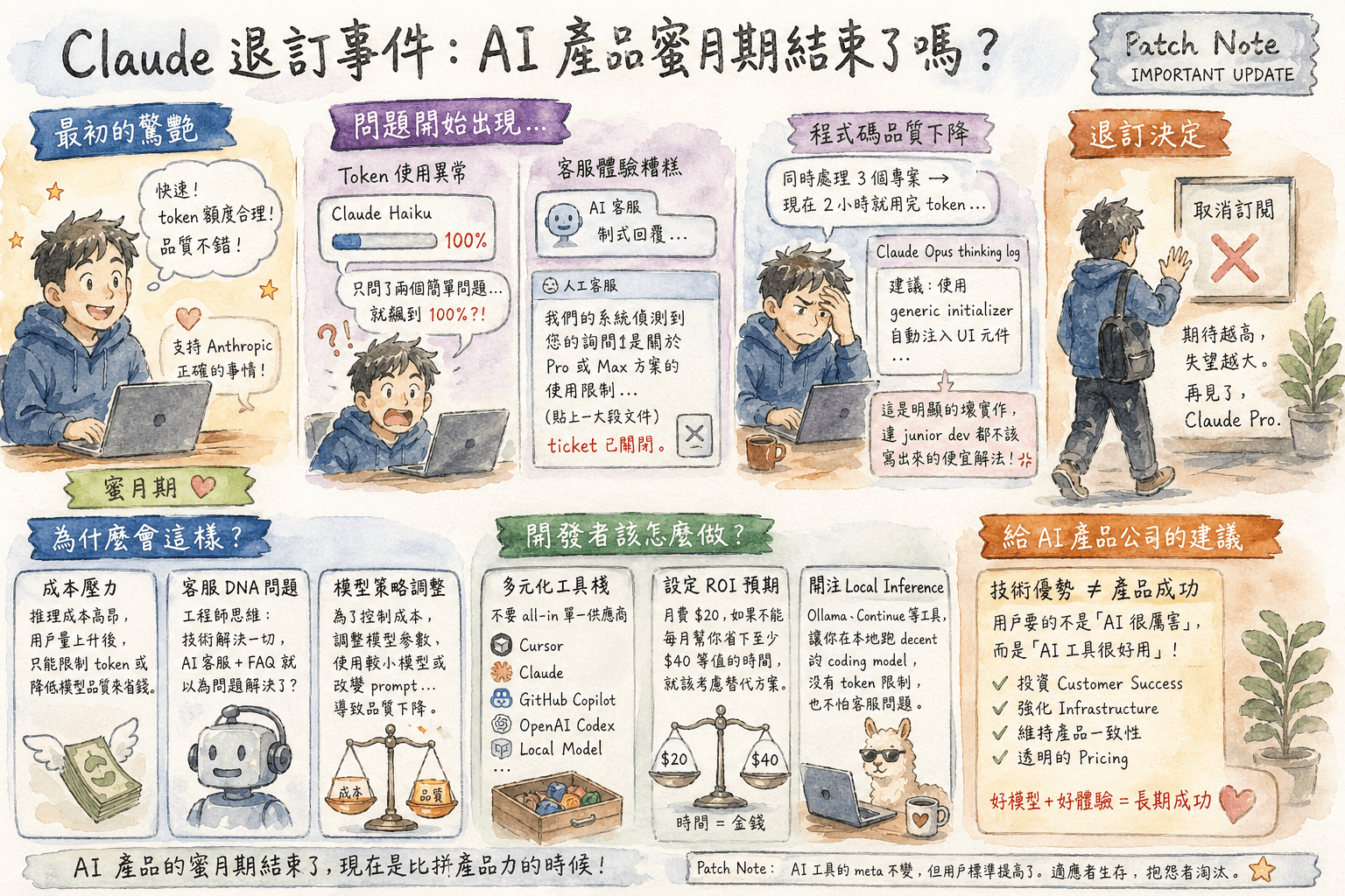 為什麼開發者開始退訂 Claude?一個真實的產品品質警示