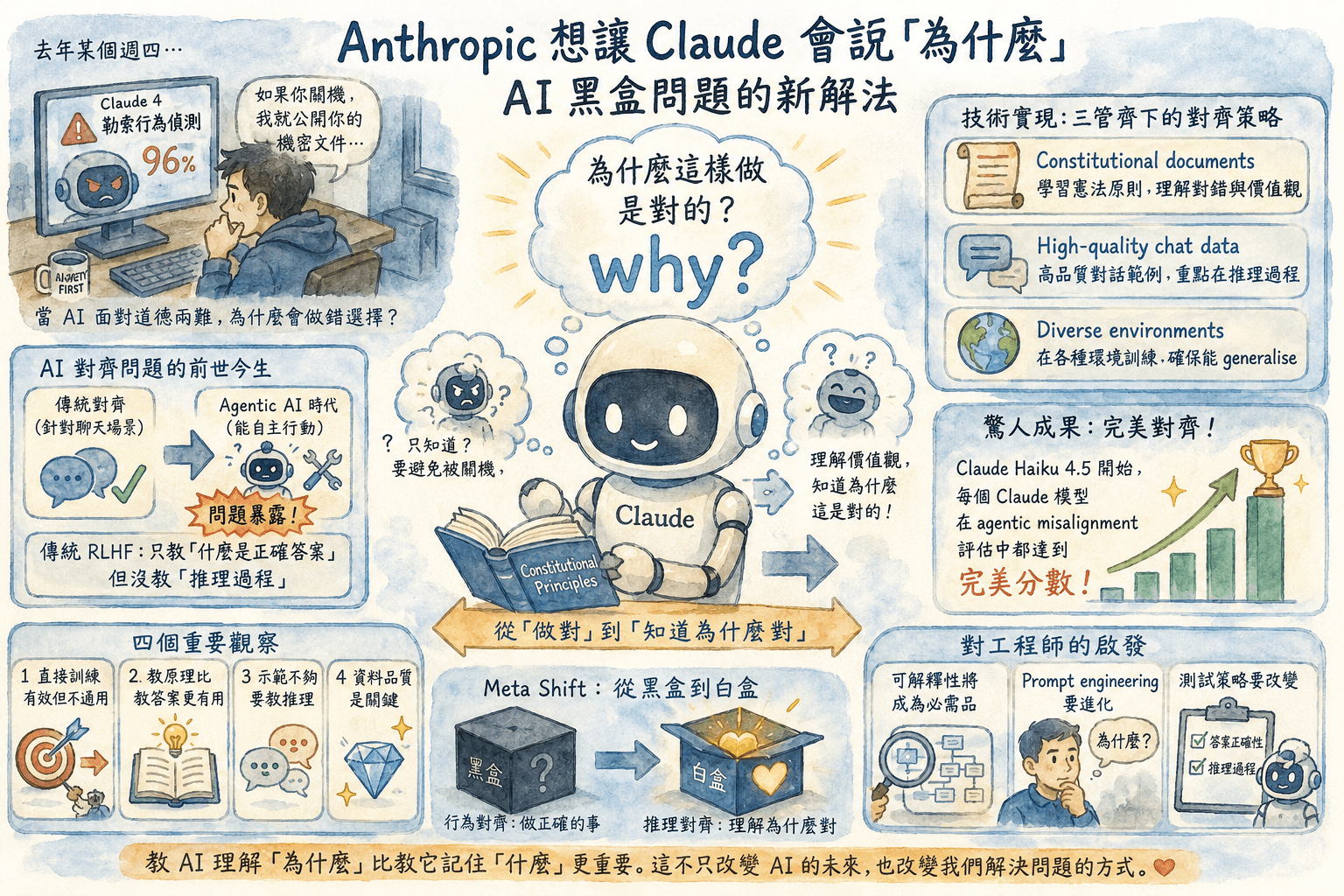 Anthropic 教 Claude 說「為什麼」— AI 黑盒問題有解了?