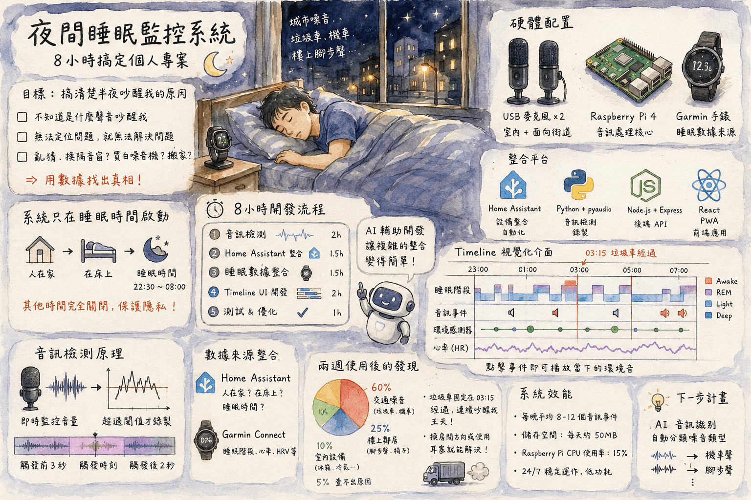 用 AI 幫我開發睡眠分析工具 — 一個週末專案的完整紀錄