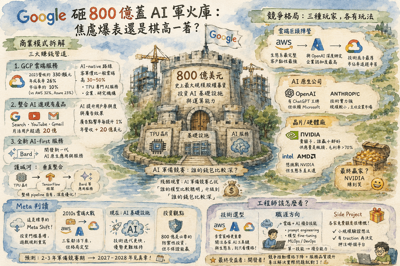 Google 砸 800 億美元衝 AI — 這是焦慮還是看到了什麼我們沒看到的?