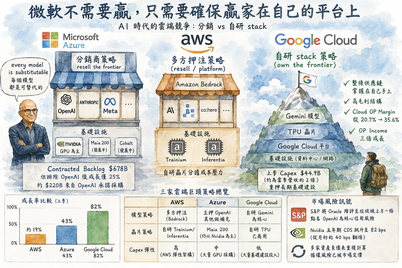 微軟的 AI 策略其實很簡單:不用自己最強,只要賣最強的就好